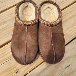 UGG Women’s Size 5 Us Brown Suede TASMAN Slipper Shoes Comfort